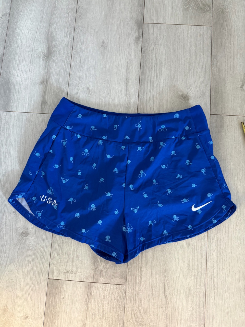 Nike Women’s Olympic USA Team Dri-FIT (Brief Lined) Blue Running Shorts